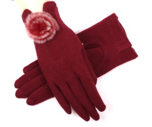 Women-Autumn-and-Winter-Wool-Gloves-Elegant-Lady-Glove-Lovely-Rabbit-Fur-Ball-Gloves-Adult-Winter