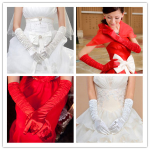 RUFFLES BRIDAL GLOVES